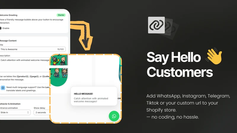Linkmate: Floating Buttons