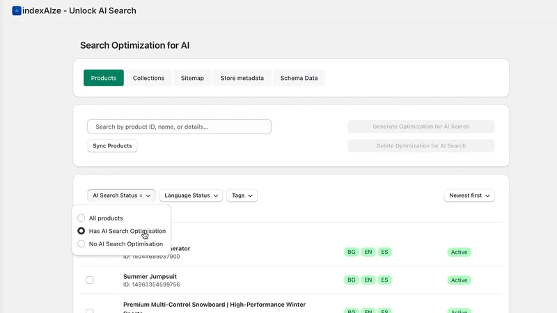 indexAIze ‑ AI Discovery & SEO