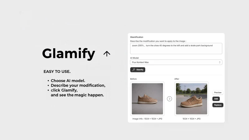 Glamify: AI photo edit