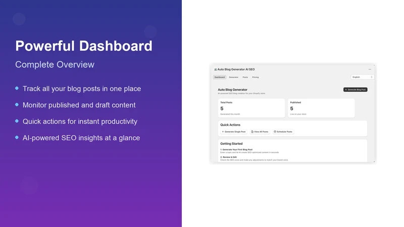 Auto Blog generator: AI SEO
