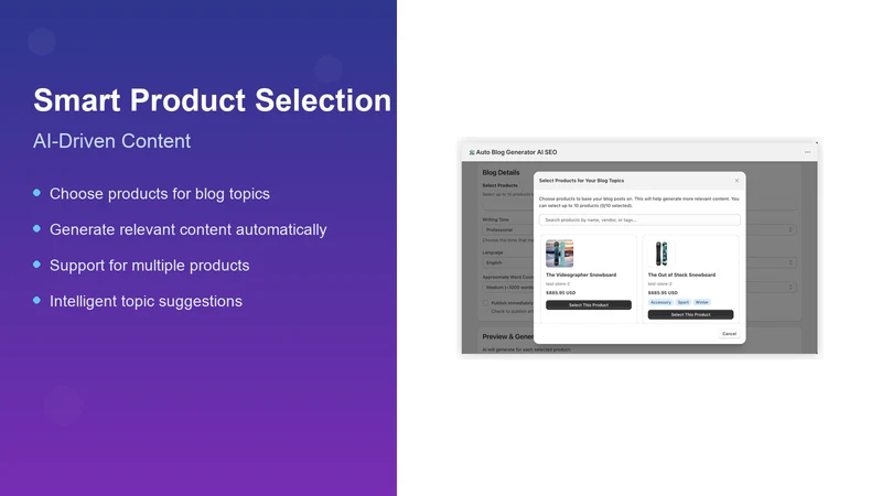Auto Blog generator: AI SEO