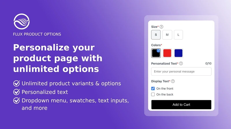 Flux Product Option Variants