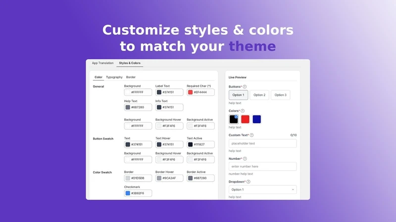Flux Product Option Variants