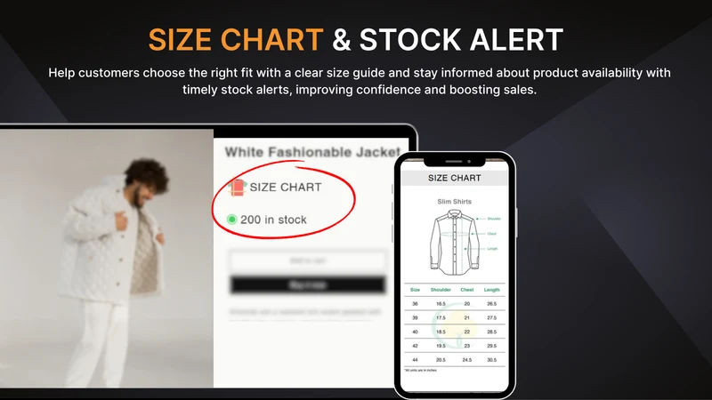 Sale Star: Size Chart & Nudges