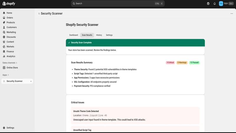 Store Health: Audit & Fix