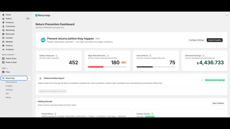 Returninja – Return Prevention