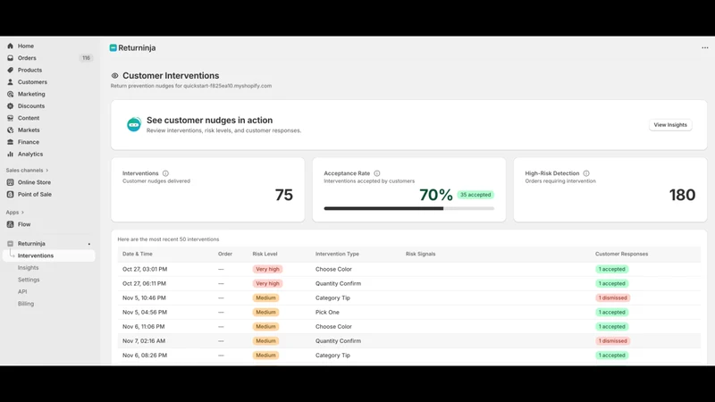 Returninja – Return Prevention