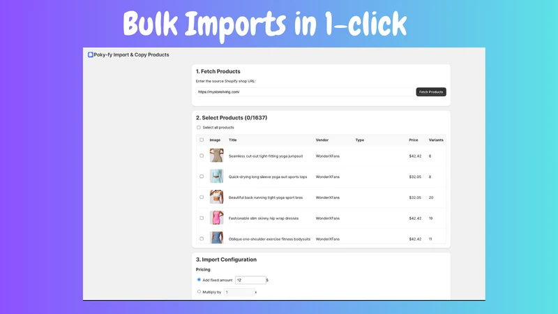 Ecopy: Import & Copy Products