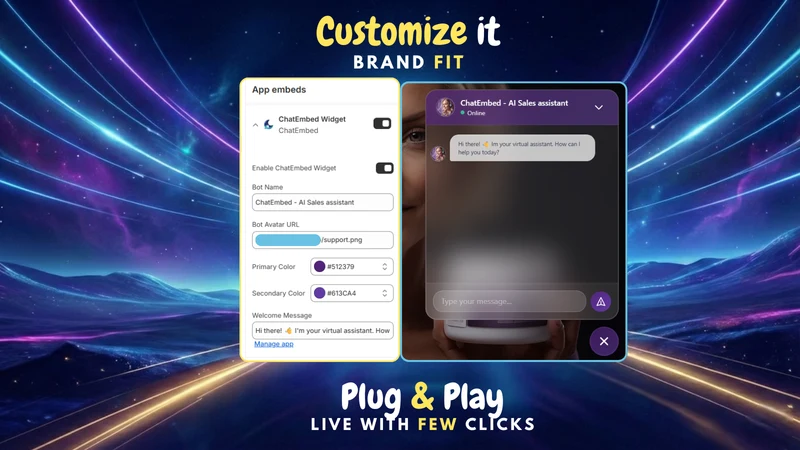 ChatEmbed ‑ AI Sales Agent