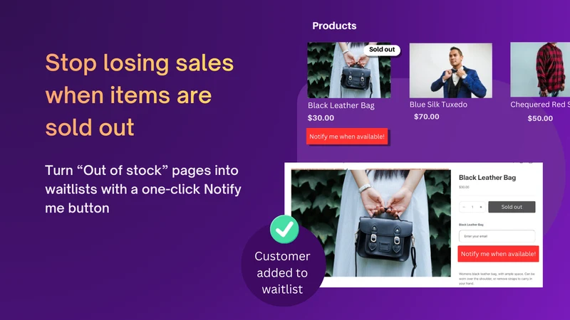 Back in Stock Hero