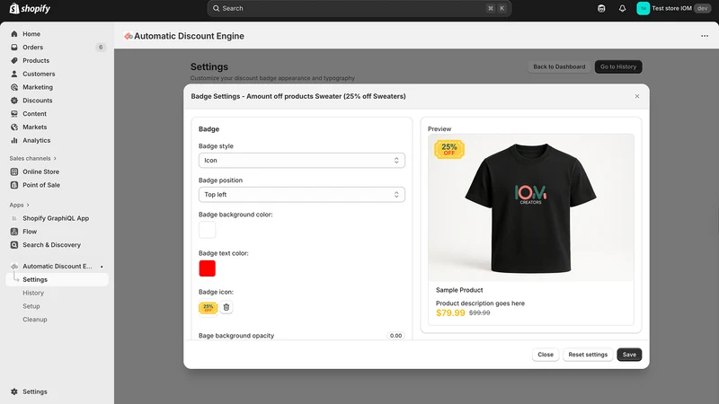 Automatic Discount Engine