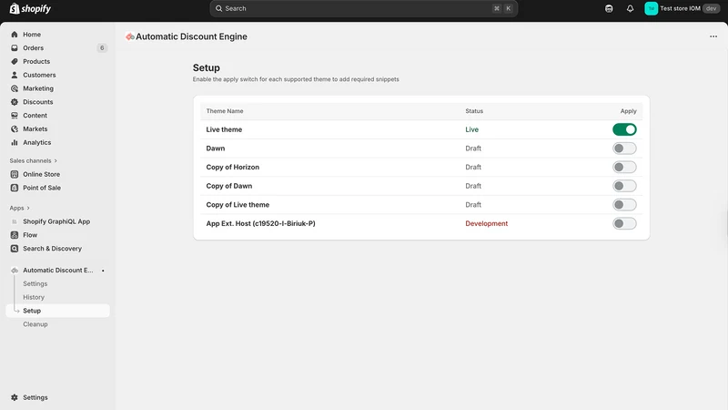 Automatic Discount Engine