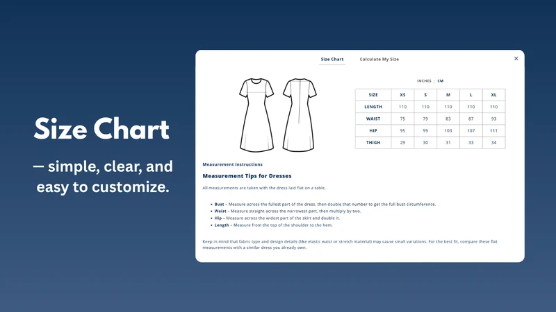 Fitfolio Size Recommender