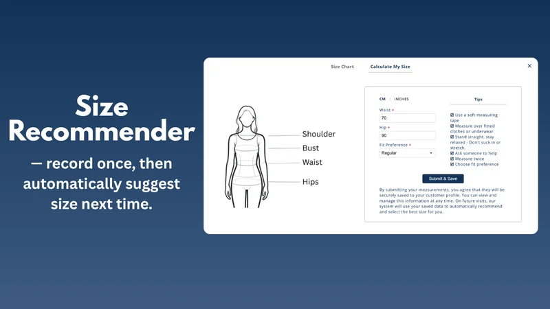 Fitfolio Size Recommender
