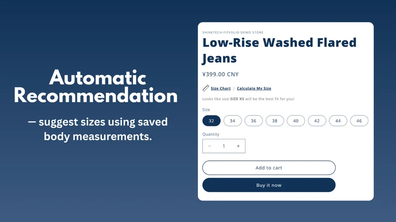Fitfolio Size Recommender