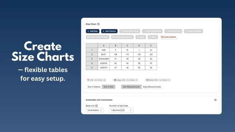 Fitfolio Size Recommender