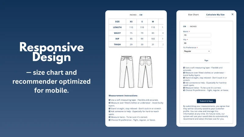 Fitfolio Size Recommender