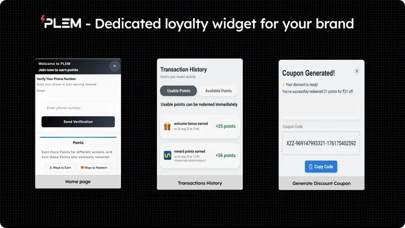 PLEM ‑ Loyalty and Rewards