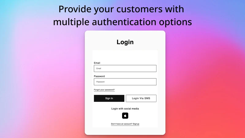 OTP+ B2B SMS & Social Login