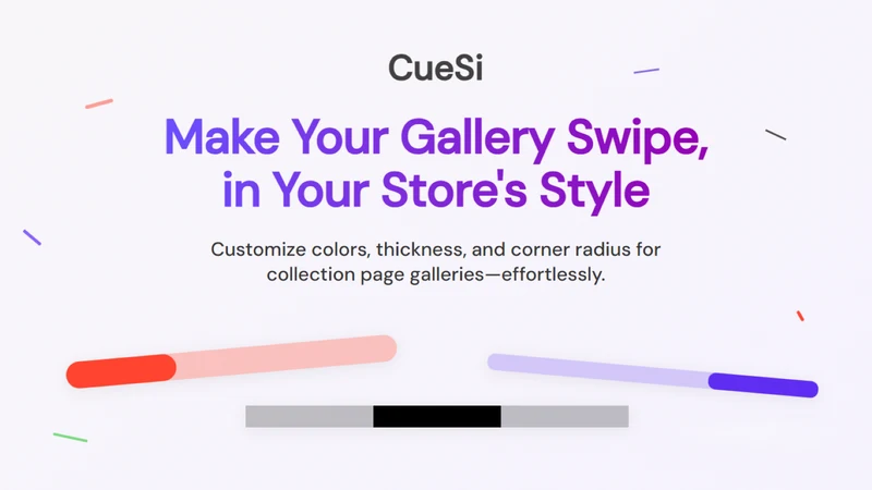 CueSi: Image Slider Bar & Dots