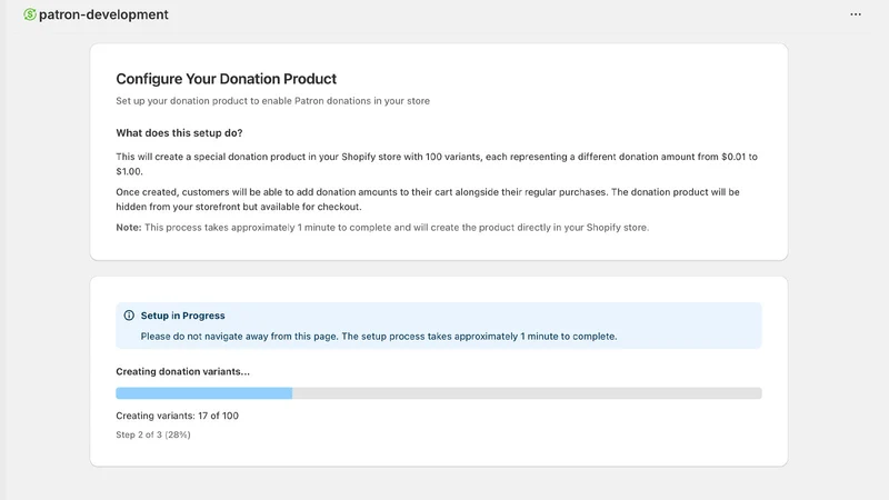 Patron: Round Up Donations
