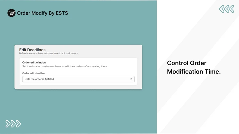 Order Modify by ESTS