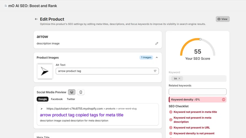 mO AI SEO ‑ Speed Optimization