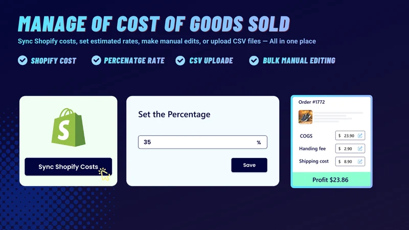 Syncost: Profit Tracker & P&L