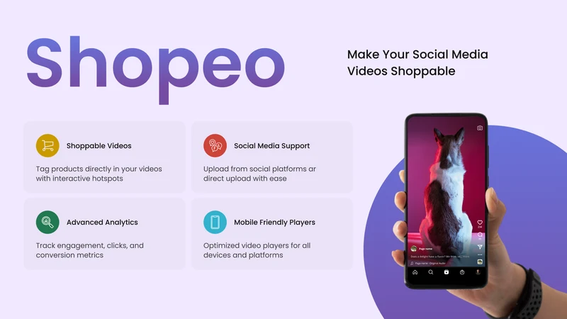 Shopeo ‑ Shoppable Videos