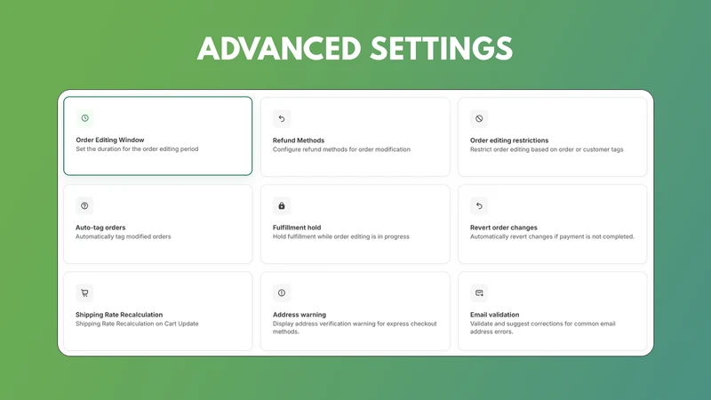 Amendify ‑ Order Edit & Upsell
