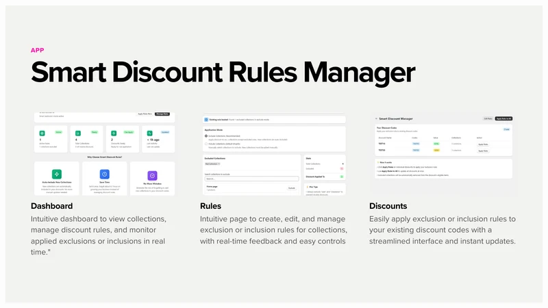 Smart Discount Rules Manager