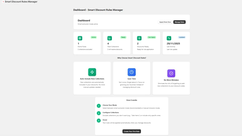 Smart Discount Rules Manager