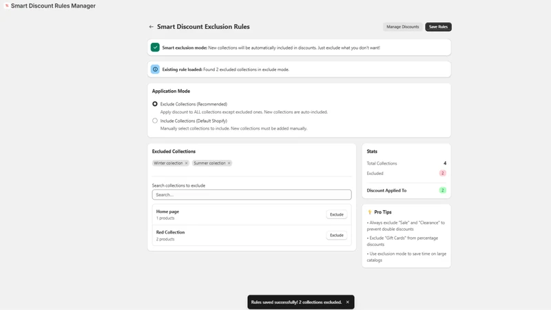 Smart Discount Rules Manager