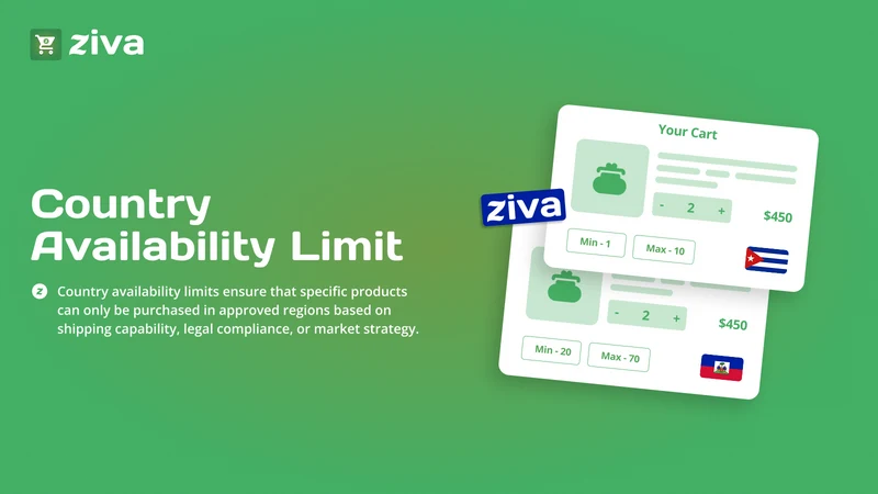 Ziva ‑ Order Limits Quantity