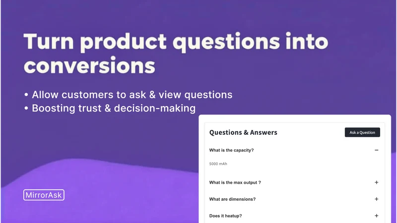 MirrorAsk: AI Ready Products