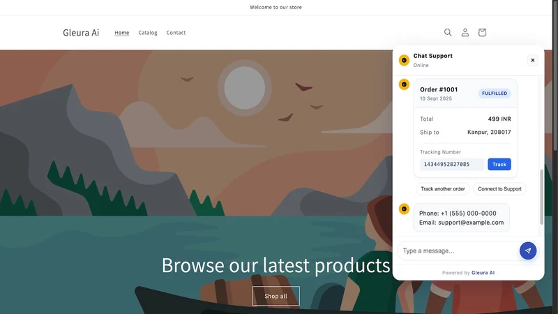 Gleura Order Tracking