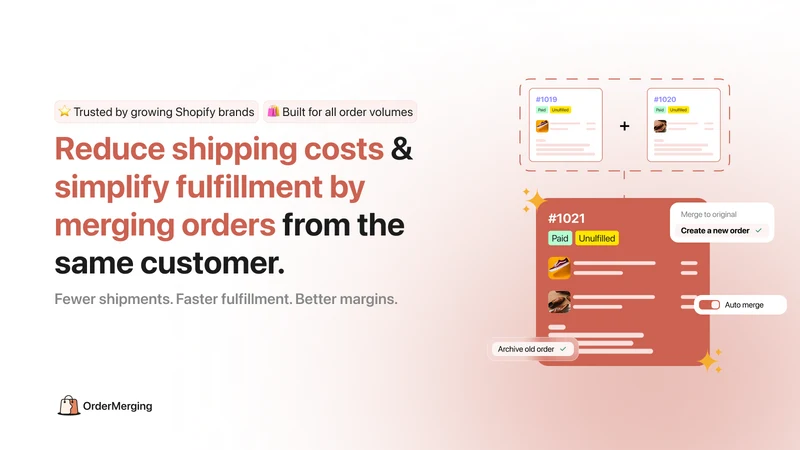 Order Merging ‑ Combine Orders