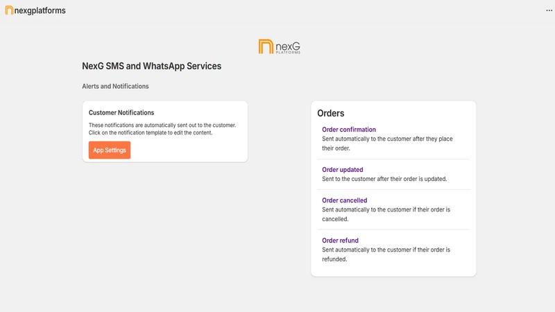 NexG SMS and WhatsApp Services