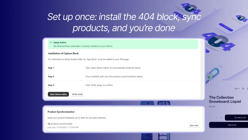 LinkHealer ‑ Auto 404 Fixer