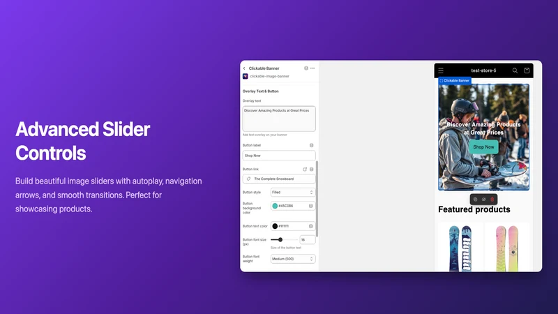 Clickable Image Banner & Slide
