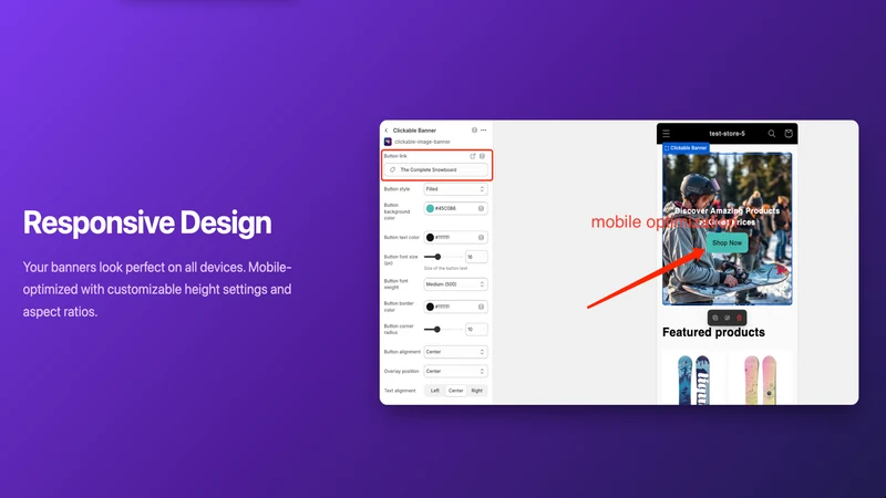 Clickable Image Banner & Slide