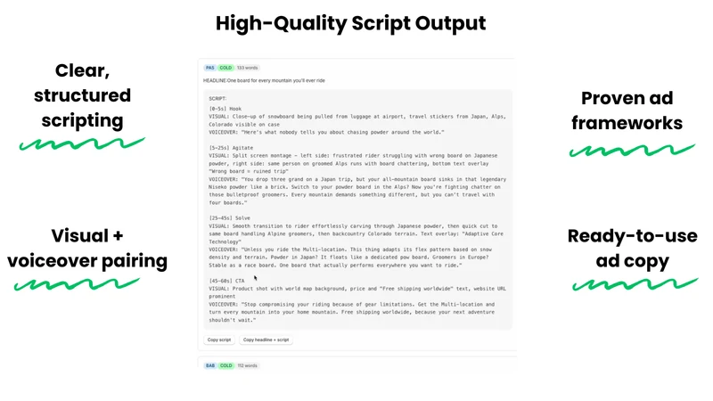 Ad Script Generator: ScriptLab