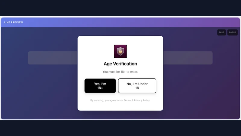 Velvet: Age Verification 18+