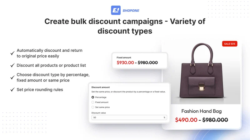 ShopOne Bulk Discount Sales