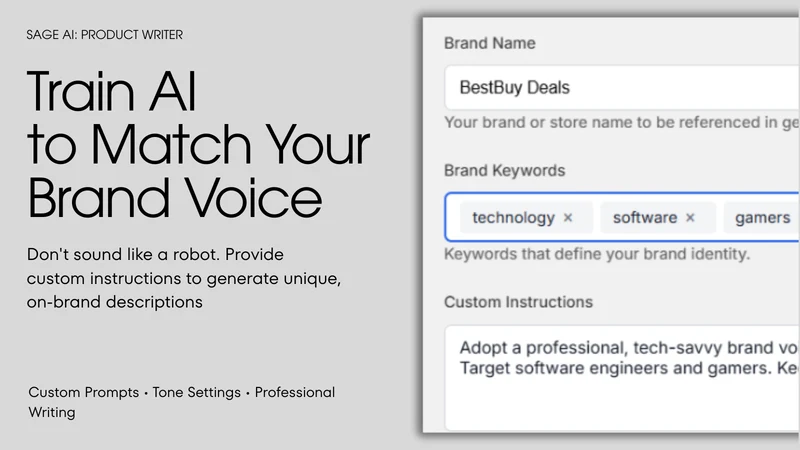 Sage AI: Product Writer