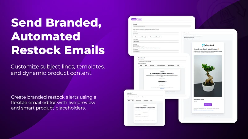 ShopStack Restock Alert App