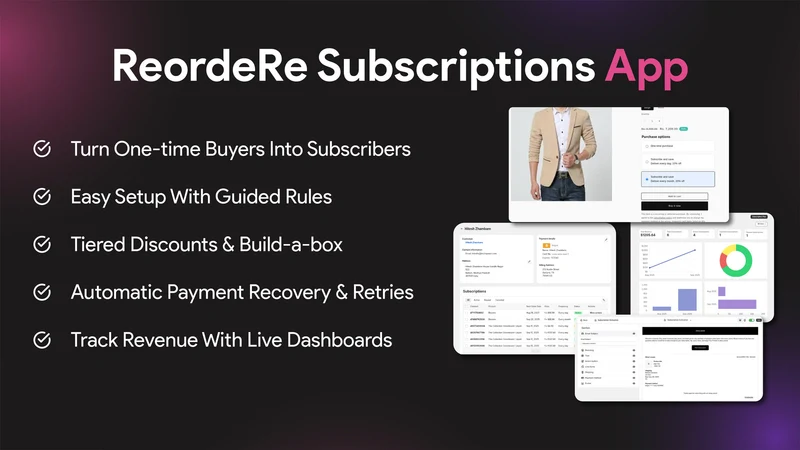 ReordeRe Subscriptions App