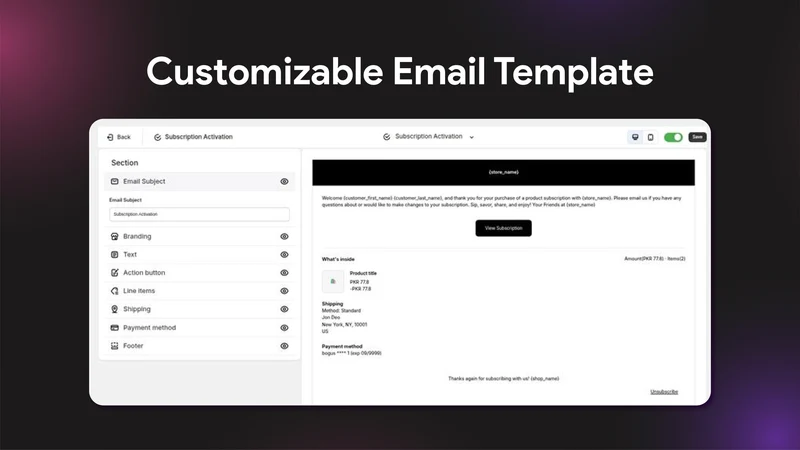 ReordeRe Subscriptions App