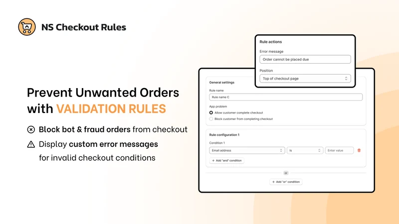 NS Checkout Rules