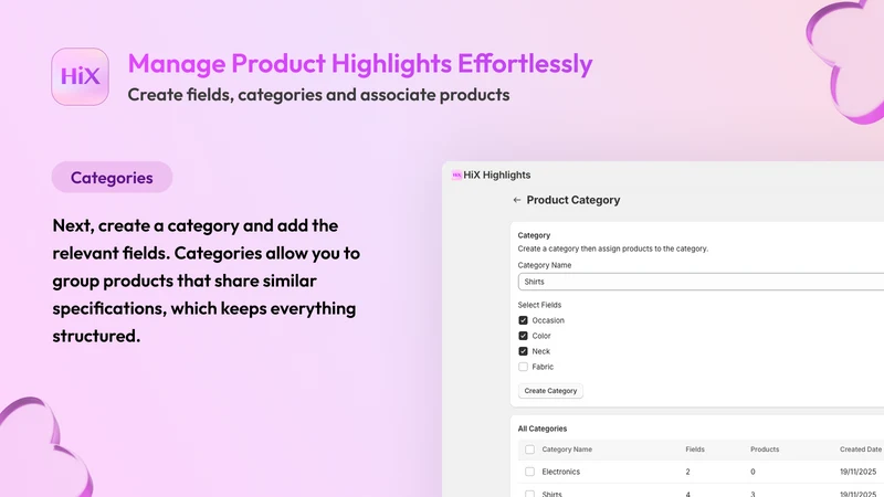 HiX ‑ Product Highlights